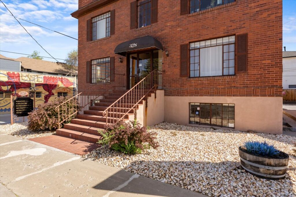 Brick building